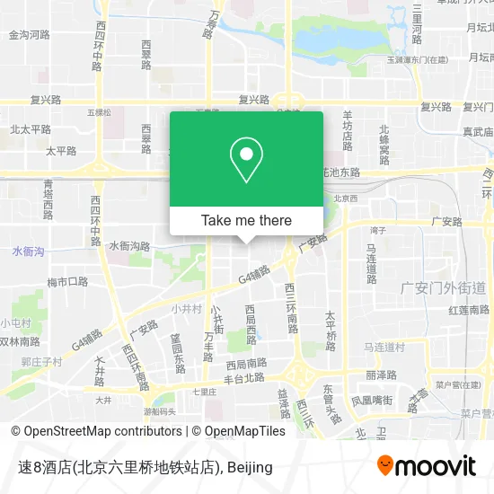 速8酒店(北京六里桥地铁站店) map