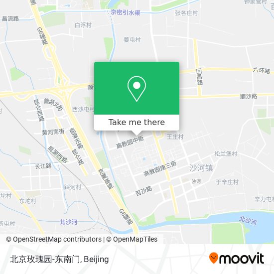北京玫瑰园-东南门 map