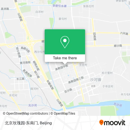 北京玫瑰园-东南门 map
