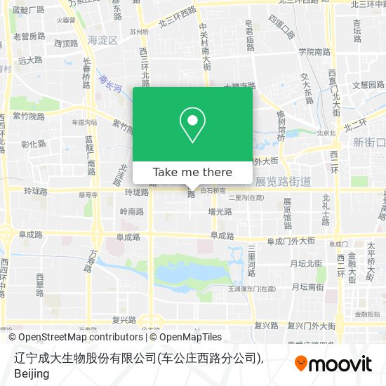 辽宁成大生物股份有限公司(车公庄西路分公司) map