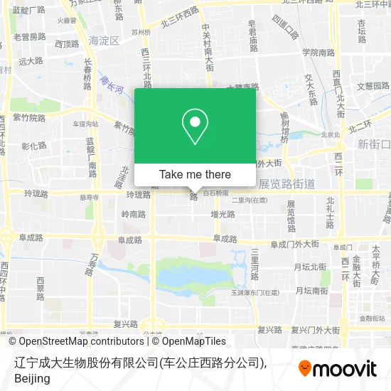 辽宁成大生物股份有限公司(车公庄西路分公司) map