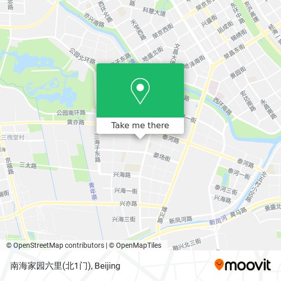 南海家园六里(北1门) map