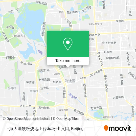 上海大渔铁板烧地上停车场-出入口 map