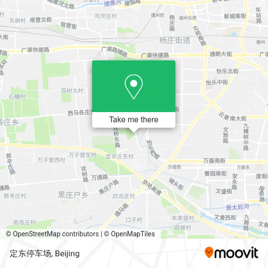 定东停车场 map