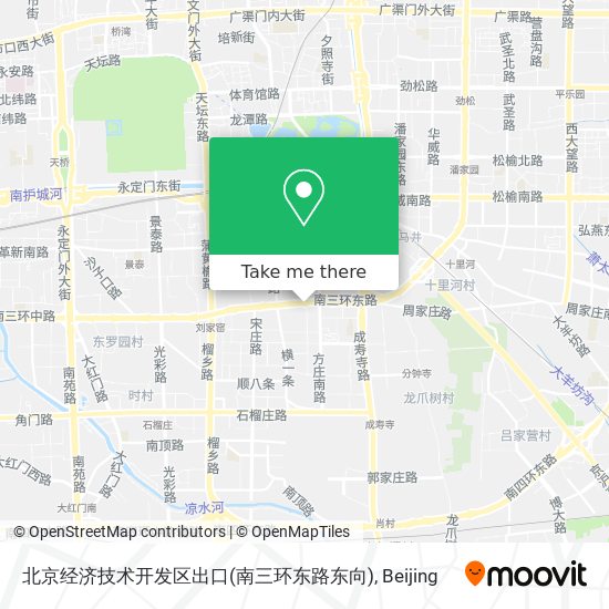北京经济技术开发区出口(南三环东路东向) map