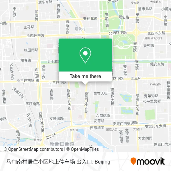 马甸南村居住小区地上停车场-出入口 map