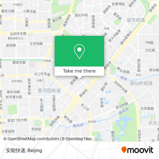 安能快递 map