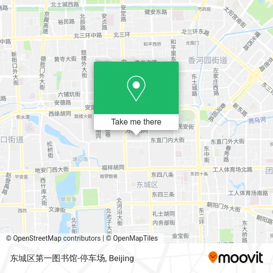 东城区第一图书馆-停车场 map