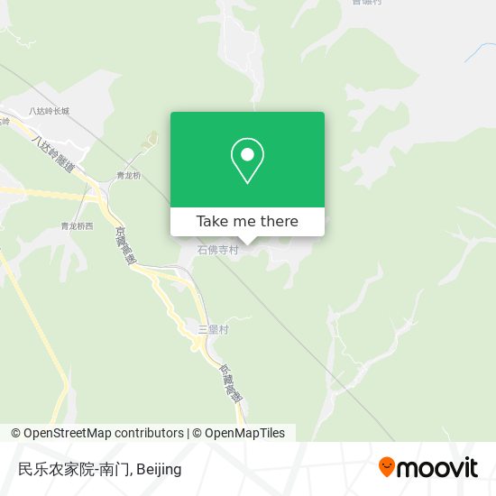 民乐农家院-南门 map