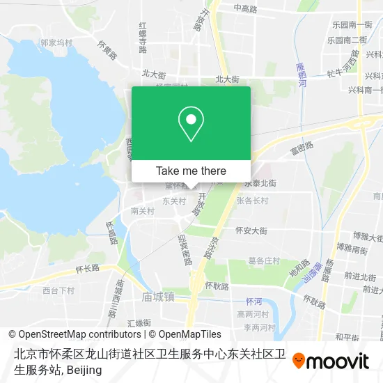 北京市怀柔区龙山街道社区卫生服务中心东关社区卫生服务站 map