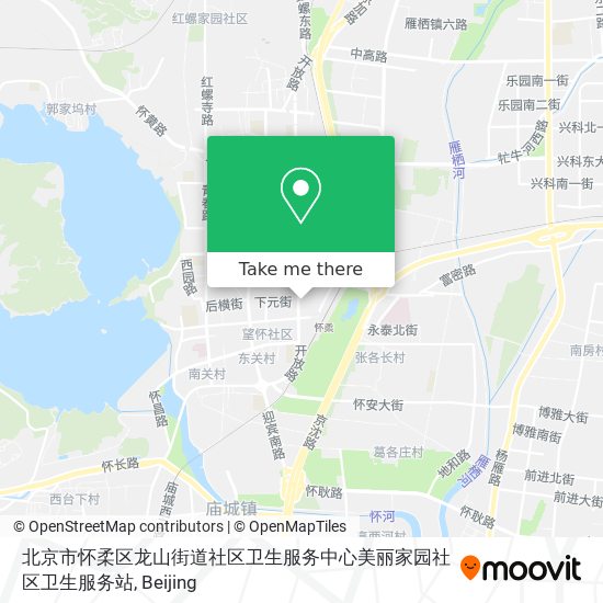 北京市怀柔区龙山街道社区卫生服务中心美丽家园社区卫生服务站 map