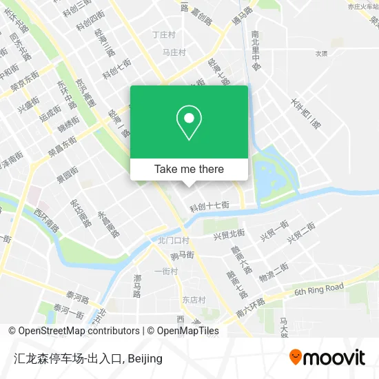 汇龙森停车场-出入口 map