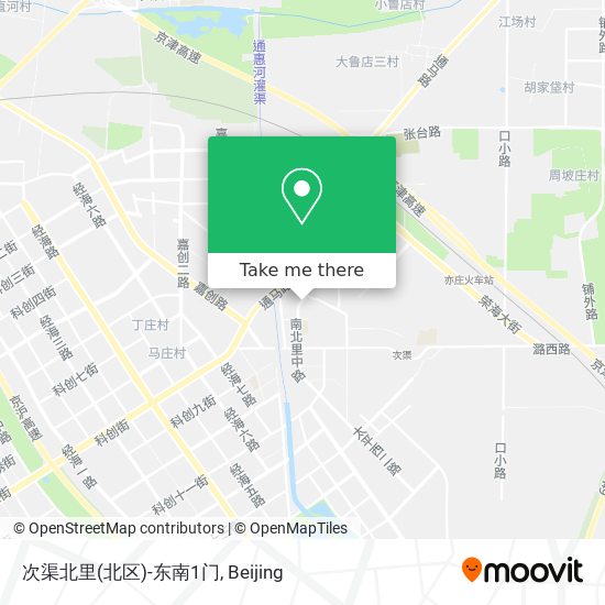 次渠北里(北区)-东南1门 map