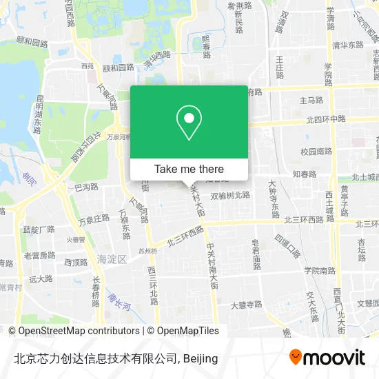 北京芯力创达信息技术有限公司 map