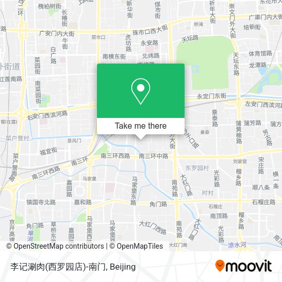 李记涮肉(西罗园店)-南门 map