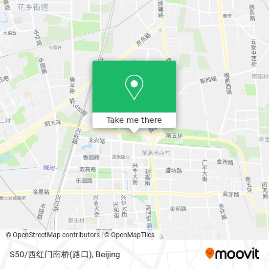S50/西红门南桥(路口) map