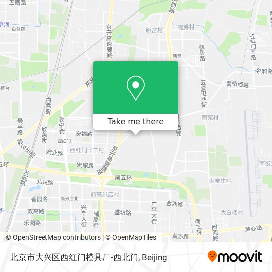 北京市大兴区西红门模具厂-西北门 map