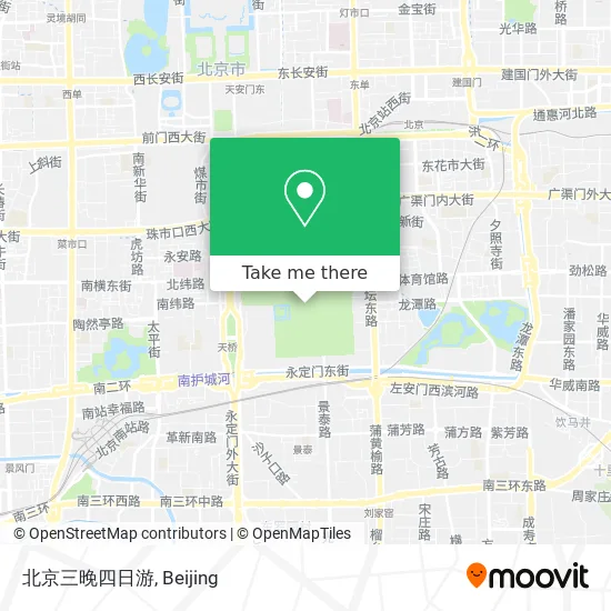 北京三晚四日游 map