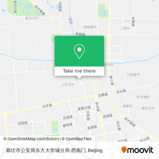 廊坊市公安局东方大学城分局-西南门 map