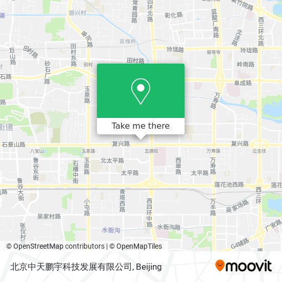 北京中天鹏宇科技发展有限公司 map
