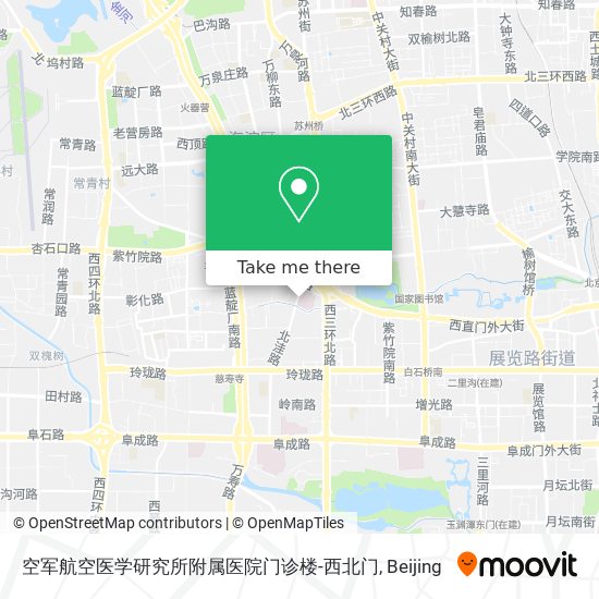 空军航空医学研究所附属医院门诊楼-西北门 map