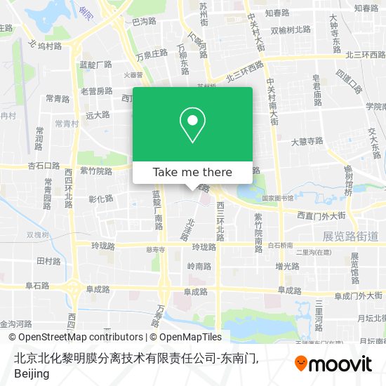 北京北化黎明膜分离技术有限责任公司-东南门 map