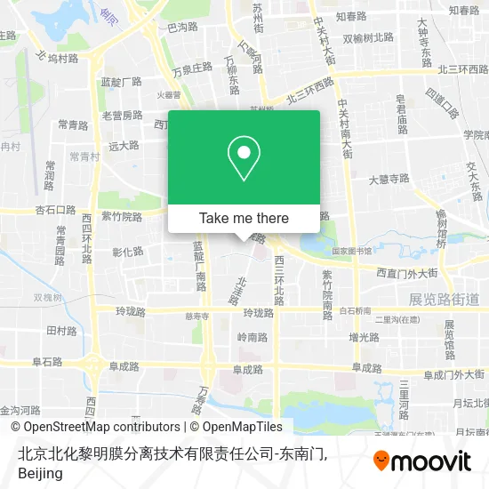 北京北化黎明膜分离技术有限责任公司-东南门 map