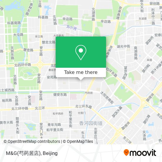 M&G(芍药居店) map