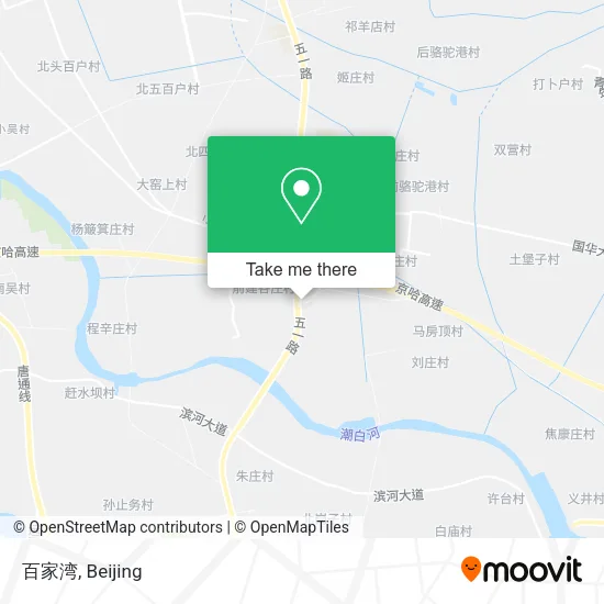 百家湾 map