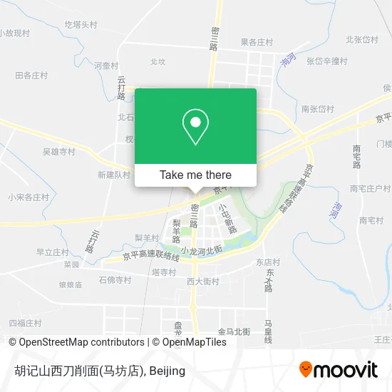 胡记山西刀削面(马坊店) map