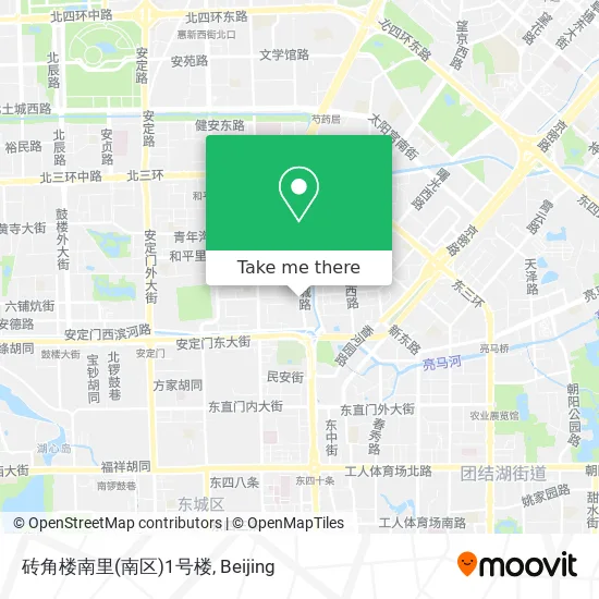 砖角楼南里(南区)1号楼 map