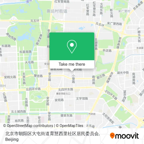 北京市朝阳区大屯街道育慧西里社区居民委员会 map