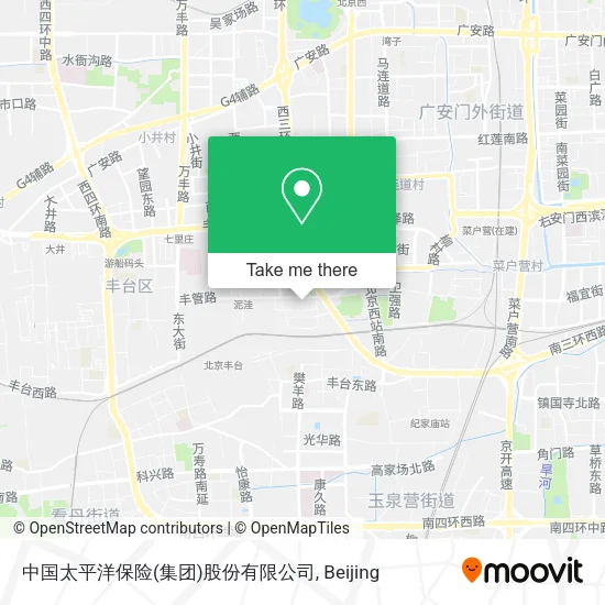 中国太平洋保险(集团)股份有限公司 map
