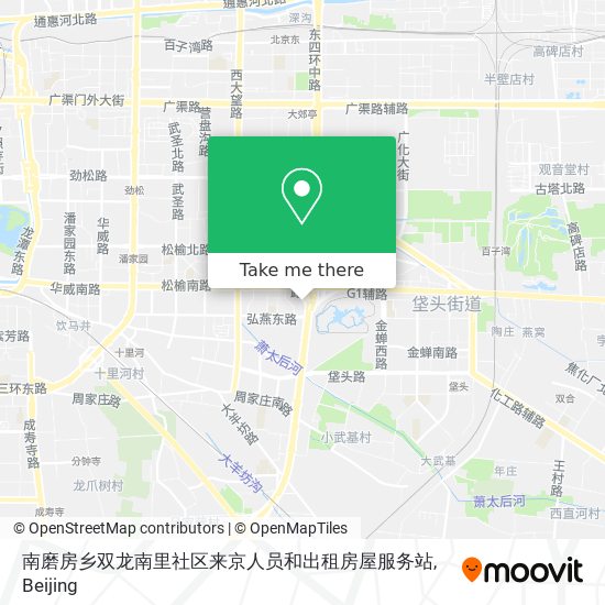 南磨房乡双龙南里社区来京人员和出租房屋服务站 map