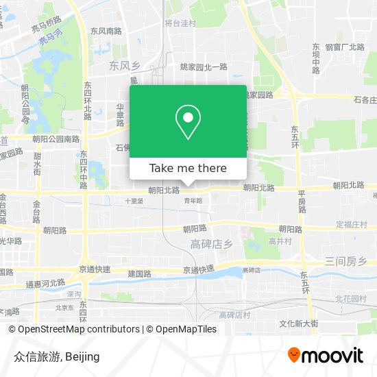 众信旅游 map