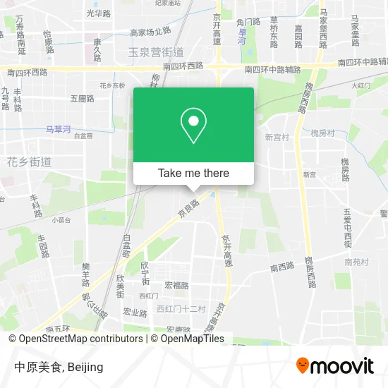 中原美食 map