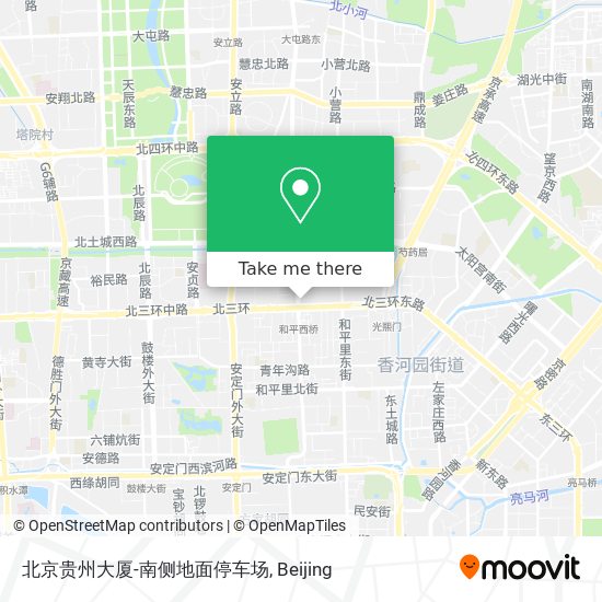 北京贵州大厦-南侧地面停车场 map