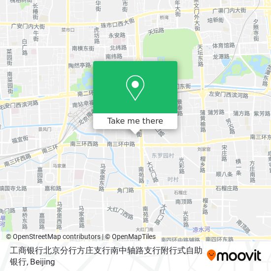 工商银行北京分行方庄支行南中轴路支行附行式自助银行 map