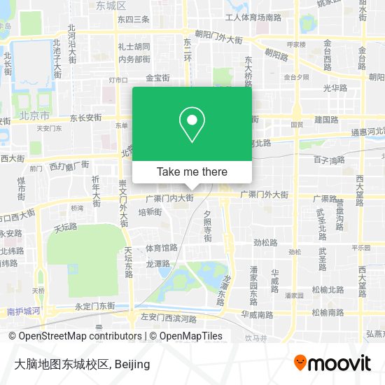 大脑地图东城校区 map