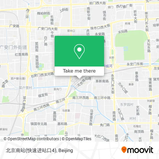北京南站(快速进站口4) map