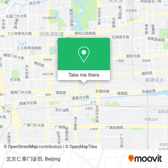 北京仁泰门诊部 map