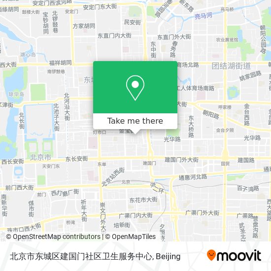 北京市东城区建国门社区卫生服务中心 map