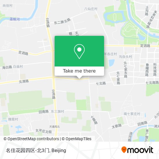 名佳花园四区-北3门 map