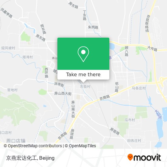 京燕宏达化工 map