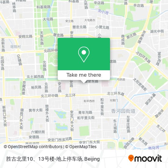 胜古北里10、13号楼-地上停车场 map
