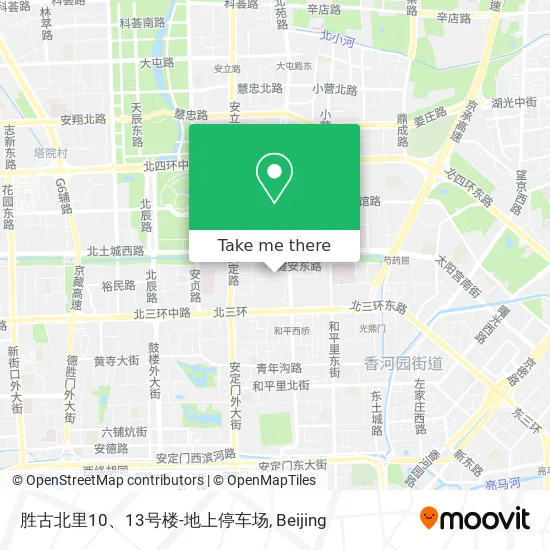 胜古北里10、13号楼-地上停车场 map