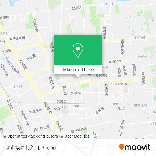 菜市场西北入口 map
