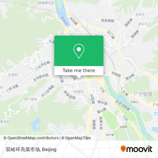 双峪环岛菜市场 map