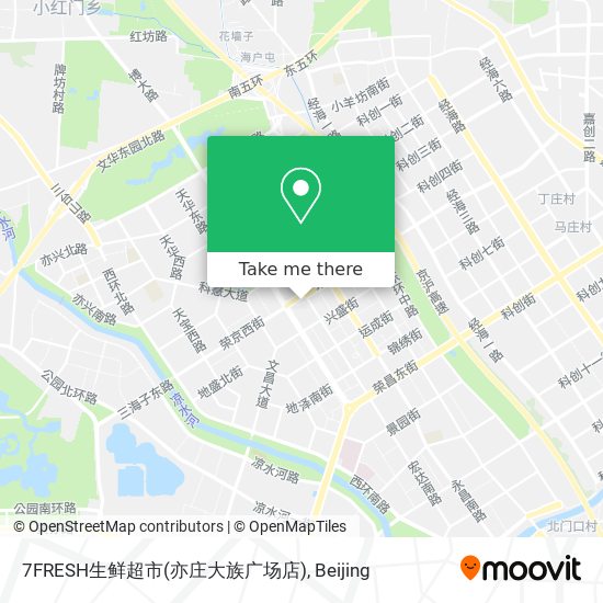 7FRESH生鲜超市(亦庄大族广场店) map