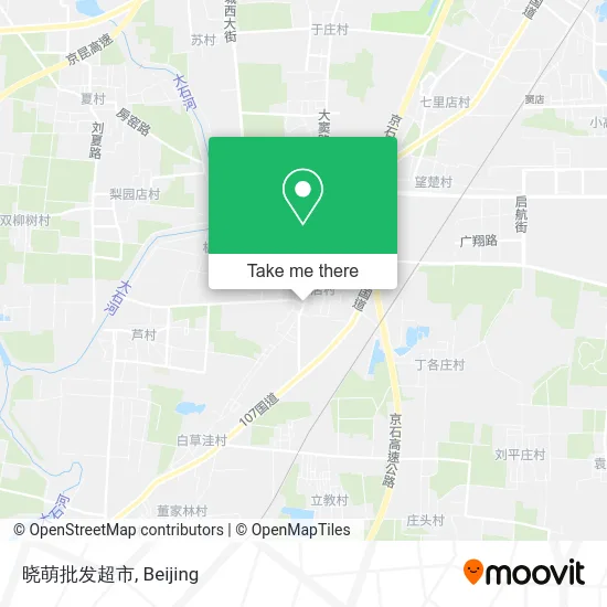 晓萌批发超市 map